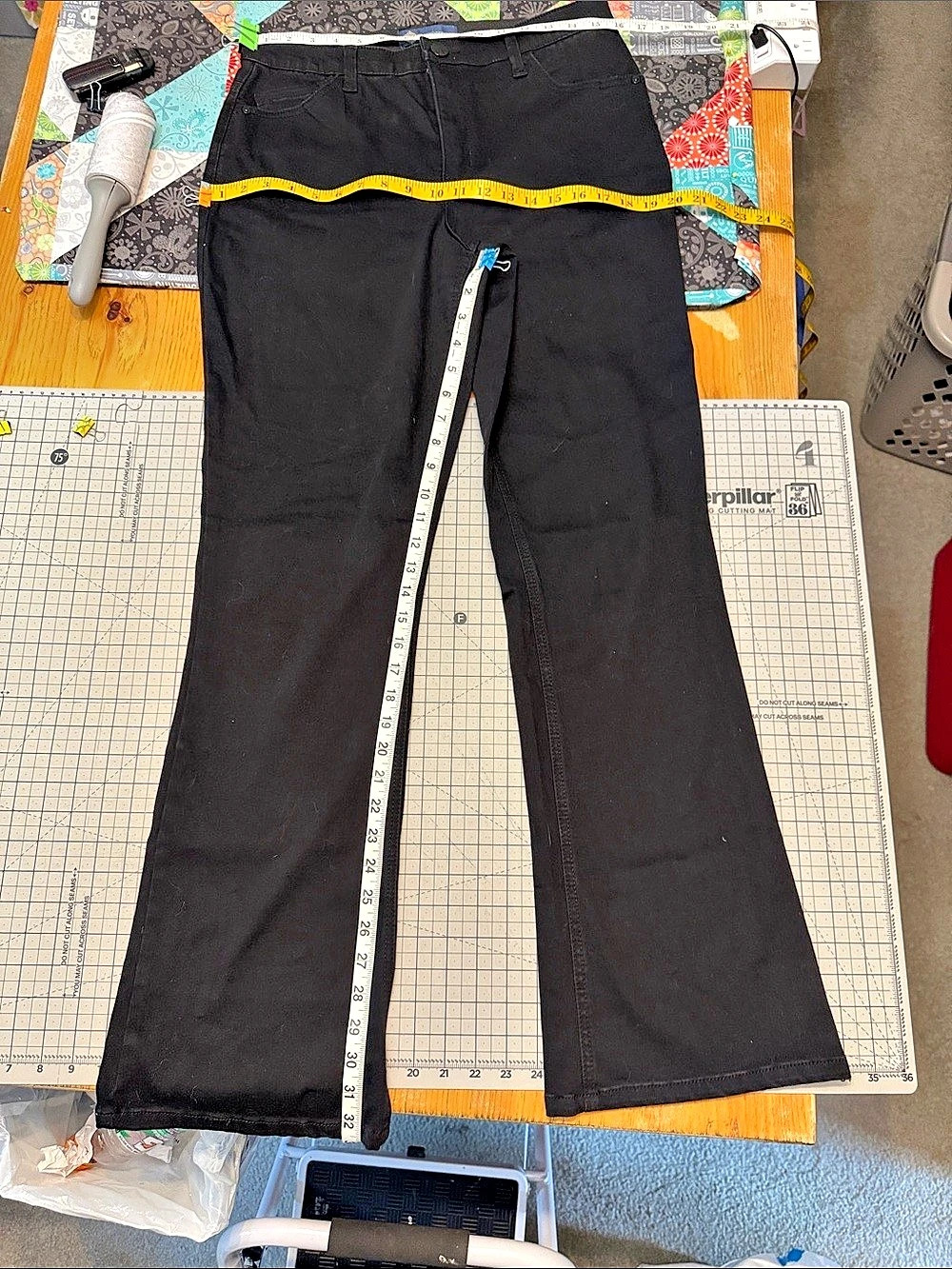 Democracy Absolution Flare Jeans Black Size 12